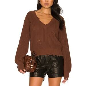 Ser.O.Ya 'Syd' Brown Drop Shoulder Sweater Size XS